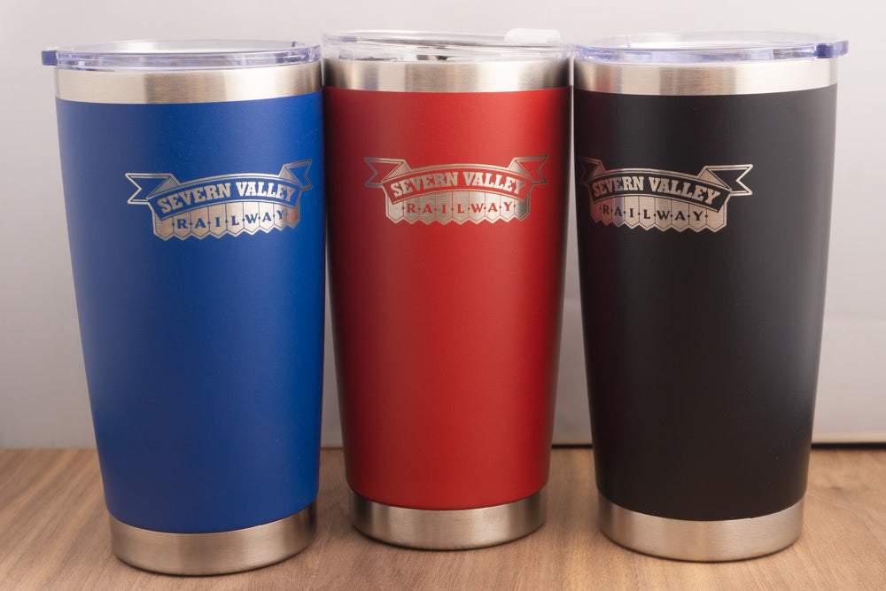 SVR Logo Stainless reusable travel mug
