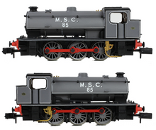 Load image into Gallery viewer, HALF PRICE! EFE Rail N gauge WD Austerity Saddle Tank 85 M.S.C. (Manchester Ship Canal) Lined Grey 85508