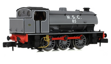 Load image into Gallery viewer, HALF PRICE! EFE Rail N gauge WD Austerity Saddle Tank 85 M.S.C. (Manchester Ship Canal) Lined Grey 85508