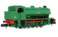 Load image into Gallery viewer, HALF PRICE! EFE Rail N gauge WD Austerity Saddle Tank 'Amazon' National Coal Board Lined Green 85504
