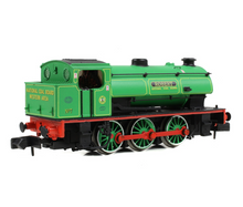 Load image into Gallery viewer, HALF PRICE! EFE Rail N gauge WD Austerity Saddle Tank 7 'Robert' National Coal Board Lined Green 85510