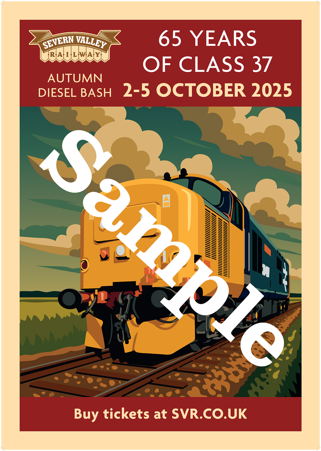 A3 poster - 65 Years of Class 37
