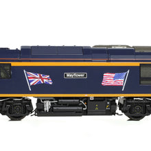 Load image into Gallery viewer, NEW! Bachmann 35-776 Class 69 69001 'Mayflower' GBRf (UK &amp; US Flags) Diesel Locomotive
