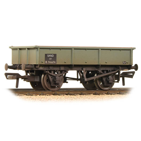 13 Ton Steel Sand Tippler Wagon BR Grey Weathered