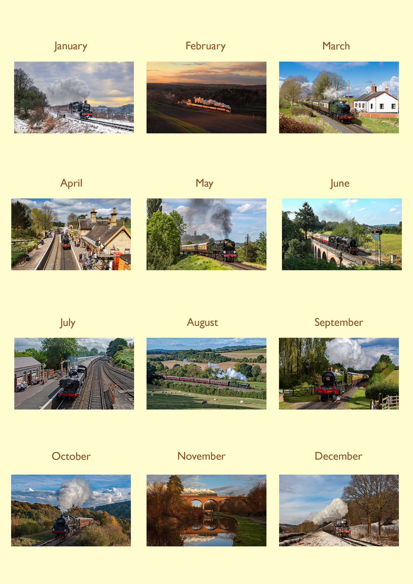 Severn Valley Railway Steam Calendar 2024 Official SVR Shop