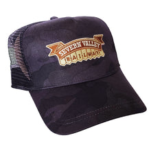 Load image into Gallery viewer, Camo Snapback Trucker Cap - SVR Logo
