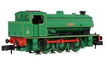 Load image into Gallery viewer, HALF PRICE! EFE Rail N gauge WD Austerity Saddle Tank &#39;Amazon&#39; National Coal Board Lined Green 85504
