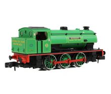 Load image into Gallery viewer, HALF PRICE! EFE Rail N gauge WD Austerity Saddle Tank 7 &#39;Robert&#39; National Coal Board Lined Green 85510
