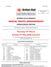 Load image into Gallery viewer, 2026 Spring Diesel Festival Working Timetable - Last few, HALF PRICE
