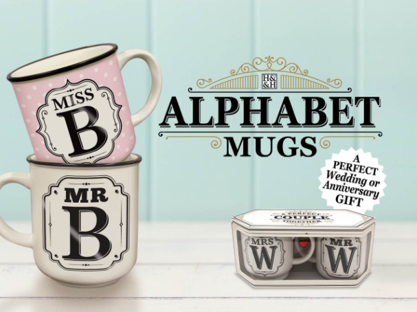 Initial Mugs (Mr, Miss, Mrs)